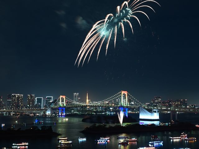 台場煙火Hilton hotel