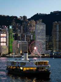 【香港維多利亞港】白天藍天白雲下的港景🔥🔥，必去景點🏖️