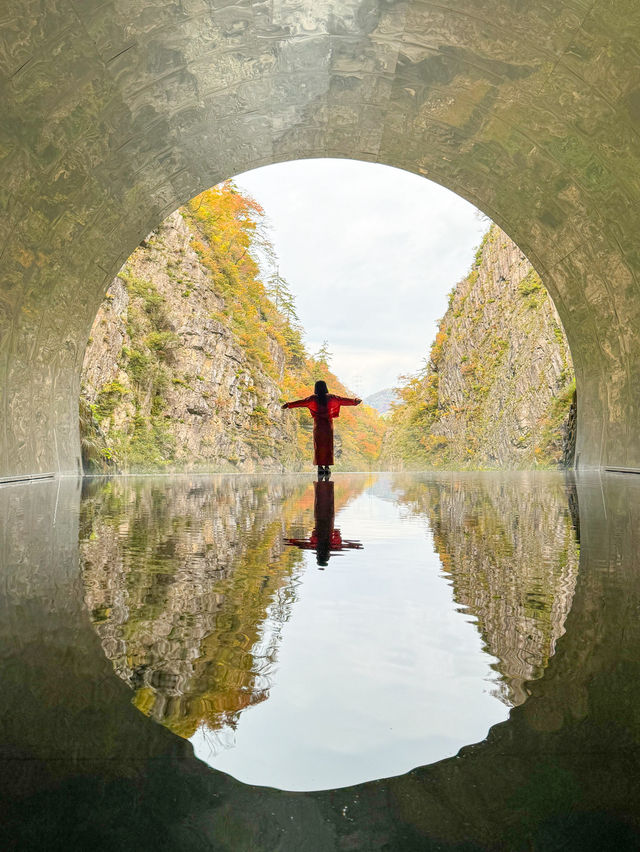 【新潟】🍁 秋の絶景！紅葉に包まれた清津峡渓谷トンネル 🍁