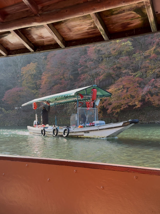 Yakatabune Boat Ride & Oden on a Boat: A Serene Autumn Escape on the Katsura River in Arashimaya