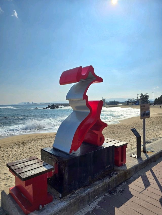 한적하게 즐기기 좋은 강릉 사천해변💙