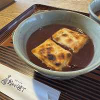 おかげ横丁に来たら外せない！赤福のぜんざい🥺💖💖