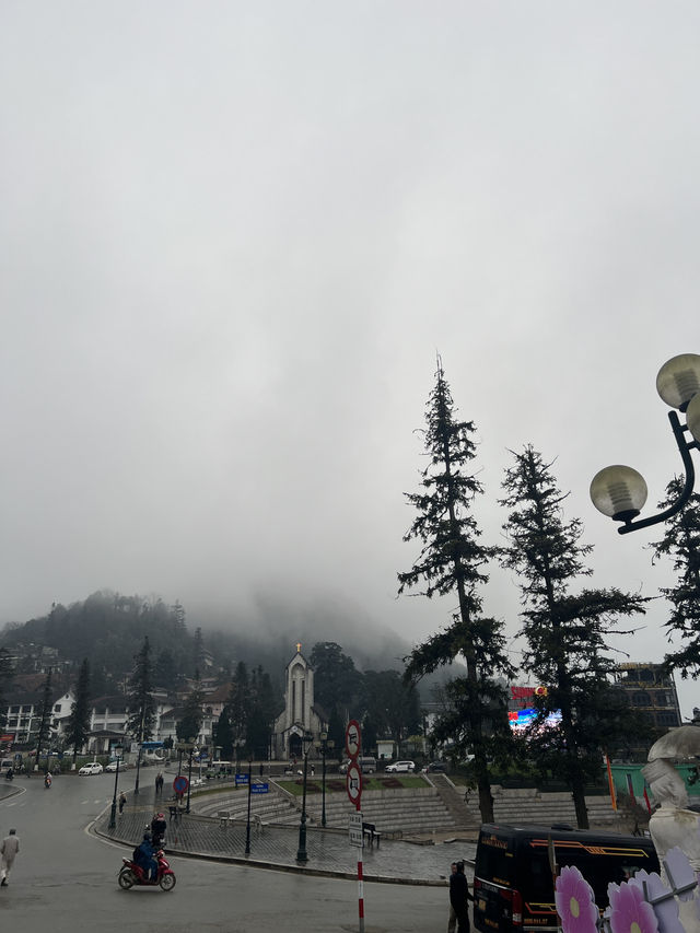 Sapa, town of smog in north of Vietnam 
