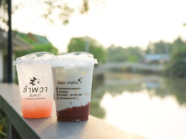 รีสอร์ทสีเขียว ติดริมน้ำท่ามกลางธรรมชาติที่อัมพวา