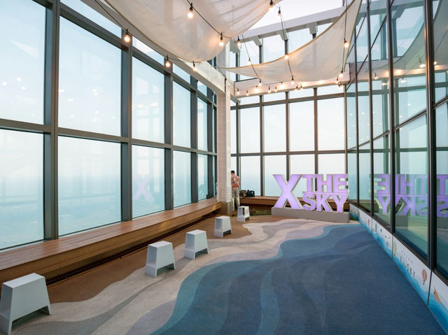 釜山｜必拍 X the Sky 엑스더스카이！100樓高空俯瞰大海＋城市雙重震撼，最夢幻觀景台