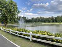 นั่งชมธรรมชาติสีเขียวที่สวนสาธารณะ “หนองเขียว“