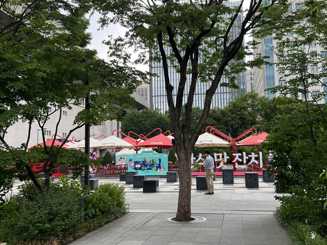광화문 거리와 열린 송현