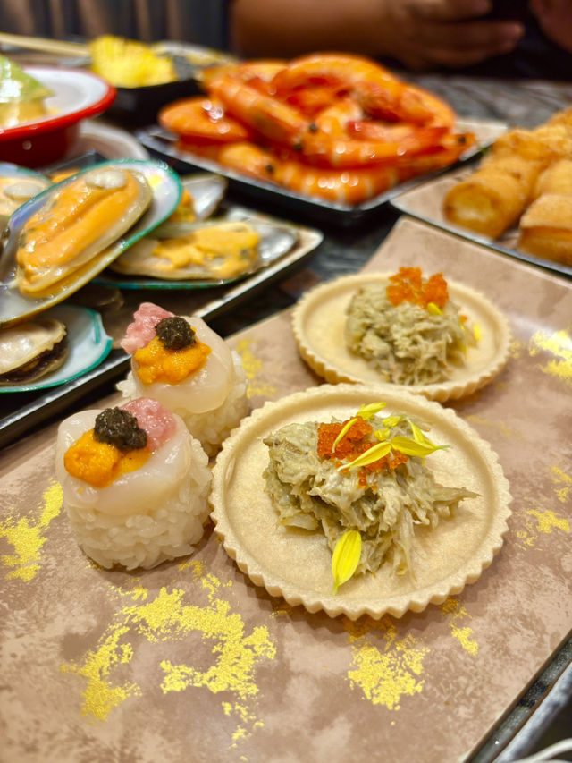 全港獨家！牡丹蝦奄仔蟹任食放題