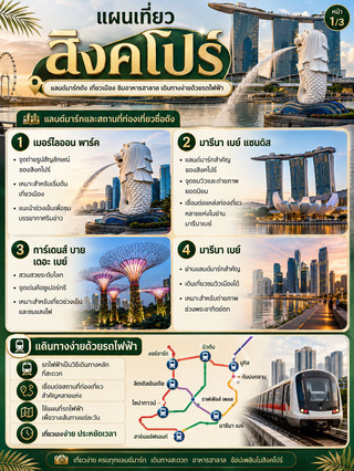 3-Page Singapore Travel Guide: Top Sights, Tasty Eats, Best Shopping, and Easy Commutes!