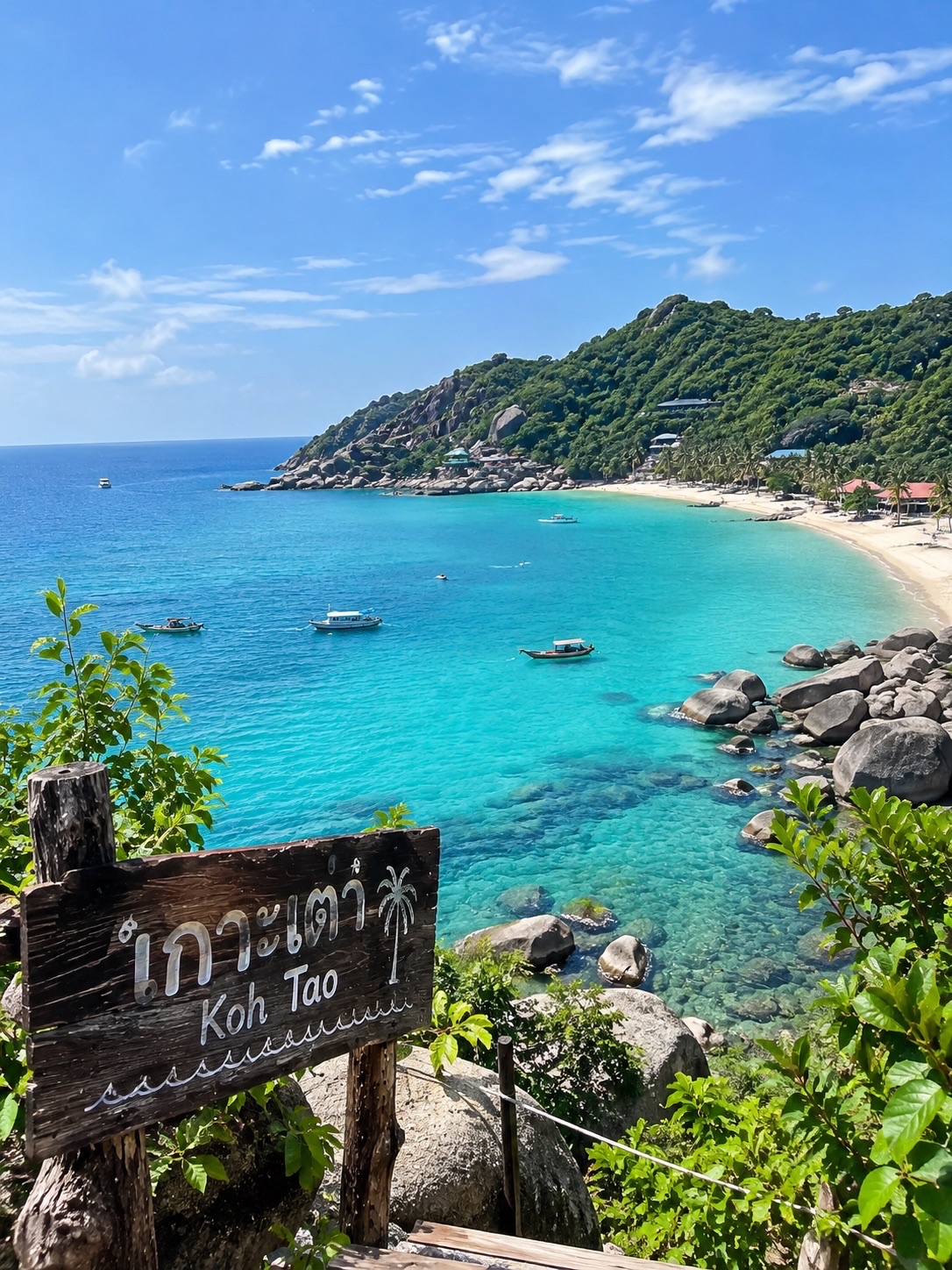 🏝️💙 Koh Tao, Surat Thani Province | Beautiful sea, clear water, I wish I could stop time right here 🌊☀️