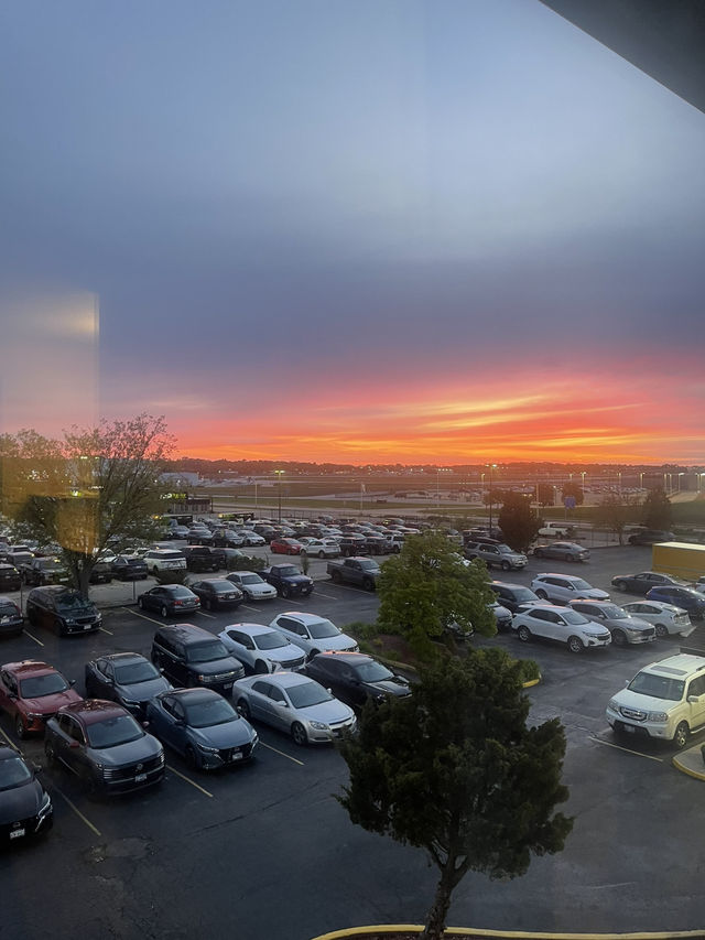 Amazing window view near the airport