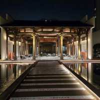 Western Cafe inside a Chinese Temple