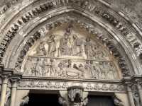 Beautiful gothic church in Normandy 