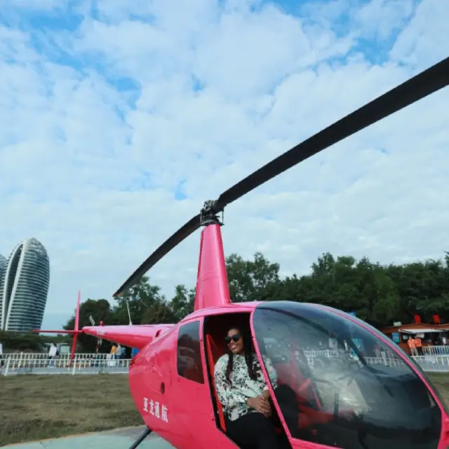 Try the helicopter ride-Sanya Phoenix Island