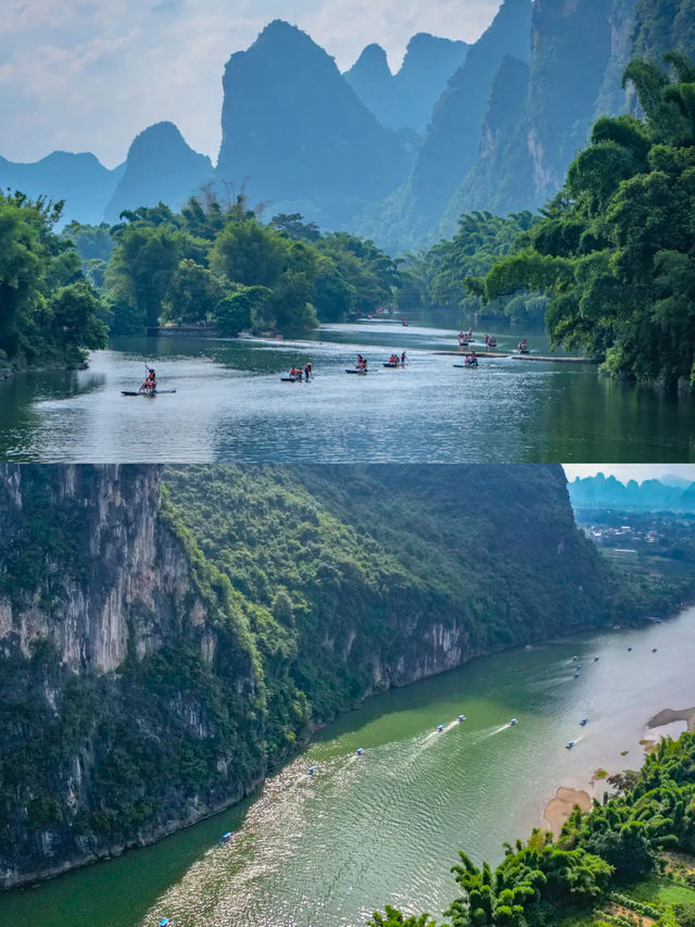 桂林漓江景區｜唯見青山不見君，山水總相逢，終會是漓江