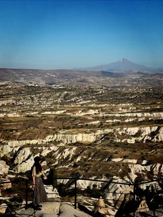 The unique landforms of Cappadocia, Uchisar Fortress, Pigeon Valley, Love Valley, and the underground city.