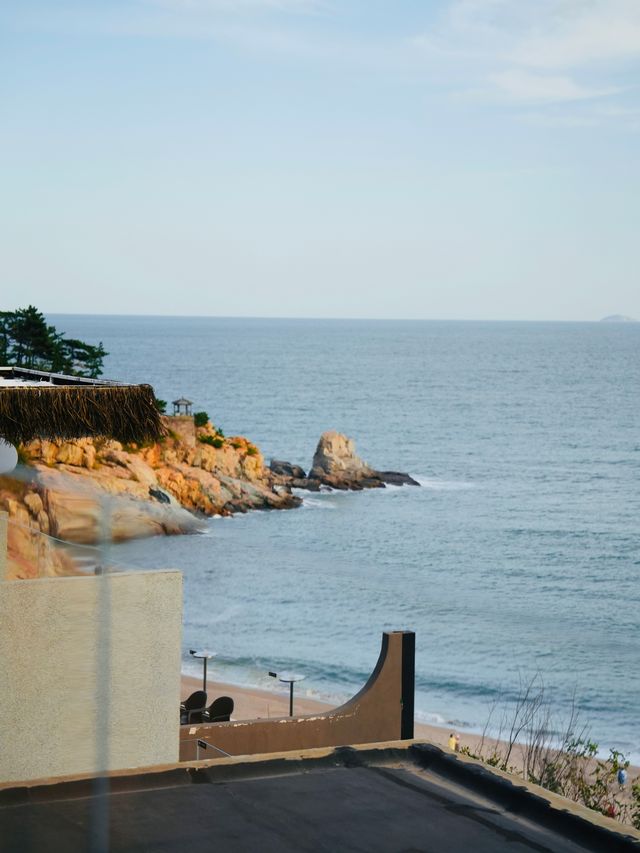 來到青島，入住了夢寐以求的住宿。