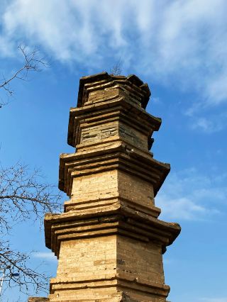 A Yuan Dynasty ancient brick pagoda hidden in a cornfield in a rural area of Shanxi!