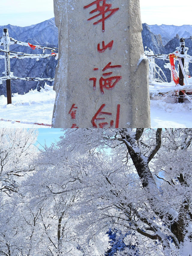 華山下雪了，美得仿若武俠世界附爬山攻略