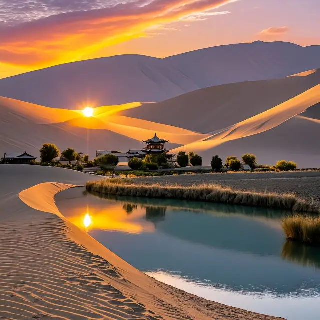 ทะเลสาบเสี้ยวพระจันทร์สวยงามมาก