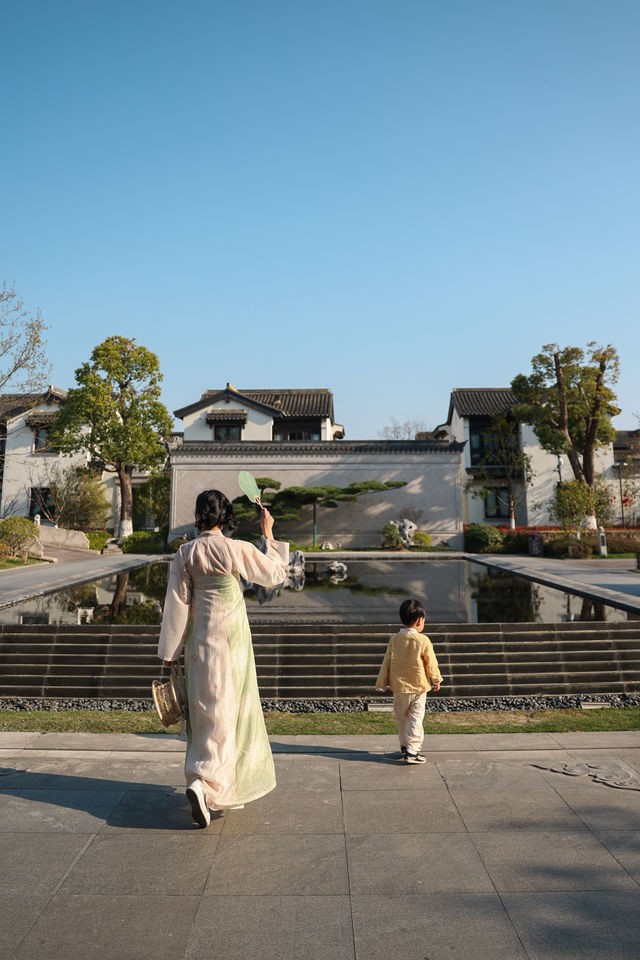 不是蘇州！帶娃住進江南園林夢中