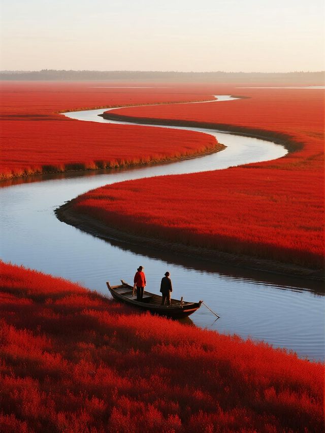 盤錦紅海灘｜秋日限定紅色海洋打卡攻略