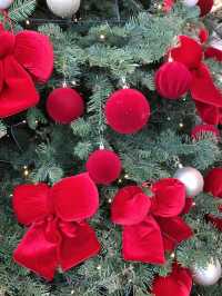 聖誕拍照,前灘華爾道夫紅絲絨聖誕樹