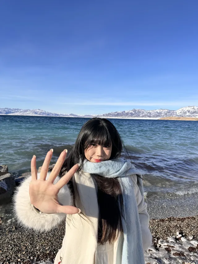 想跟賽里木湖說謝謝🫧人生照片有了！