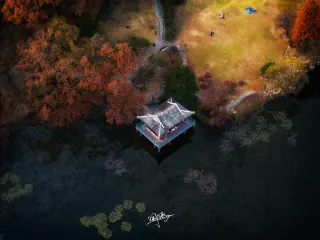 Aerial shots of Nanjing in autumn