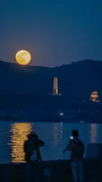 真不是AI我拍到了洱海月升PLUS