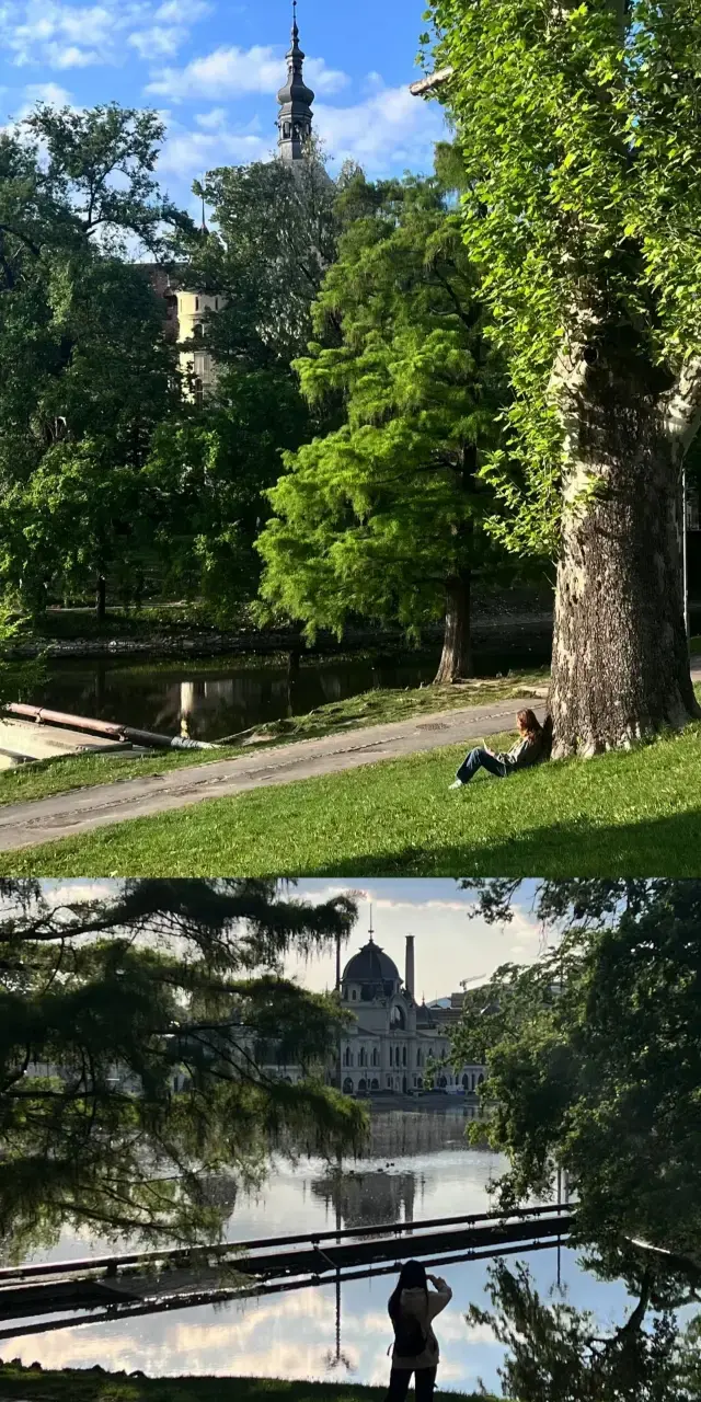 Budapest locals are ecstatic! This city park is just too perfect for lounging