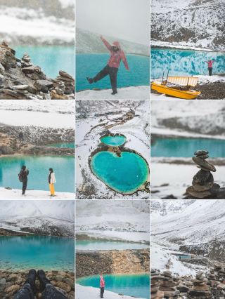 2 hours from Xining, two emeralds are embedded on Gangshika Snow Mountain