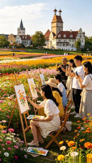 ช่วงรอยต่อหน้าร้อนสู่ใบไม้ร่วง | คู่มือเดินเที่ยวทุ่งดอกไม้ที่ฮวาป๋อฮุ่ย (Huabohui) 🌸