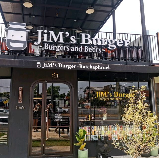 Jim's burger สาขาใหม่ ริมถนนราชพฤกษ์​ 🍔🍔