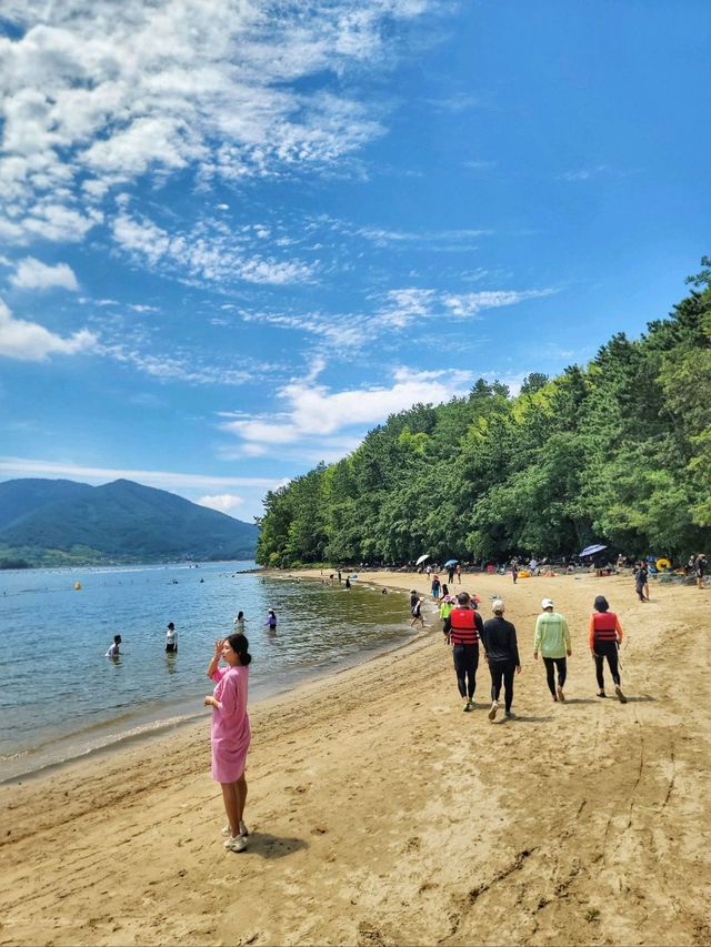 거제도 칠천도에서 유명한 옥계해수욕장🏖