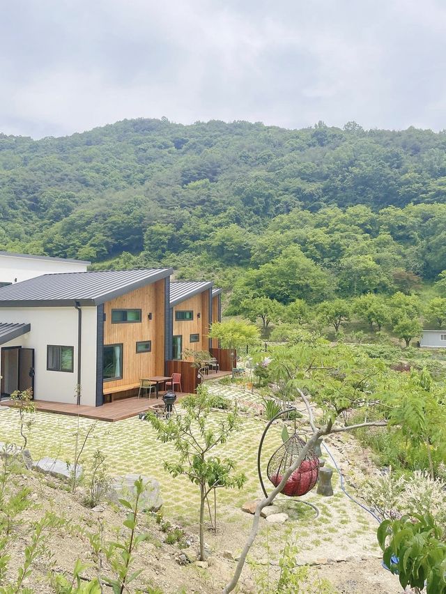 산속에 위치한 독채펜션 예사랑 도자기공예도 했어요🌱💚