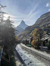 Hidden paradise behind Switzerland mountains