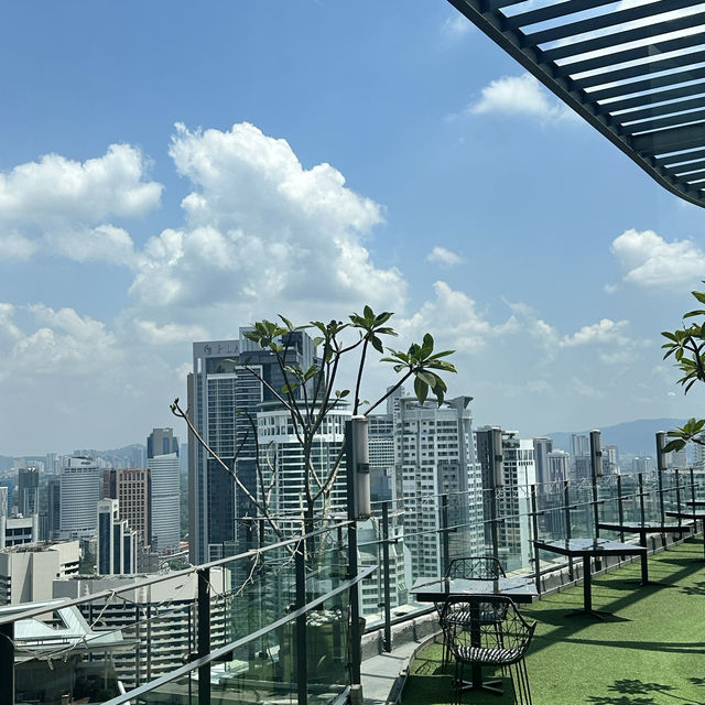 Envi Skydining with the Skyline of KLCC