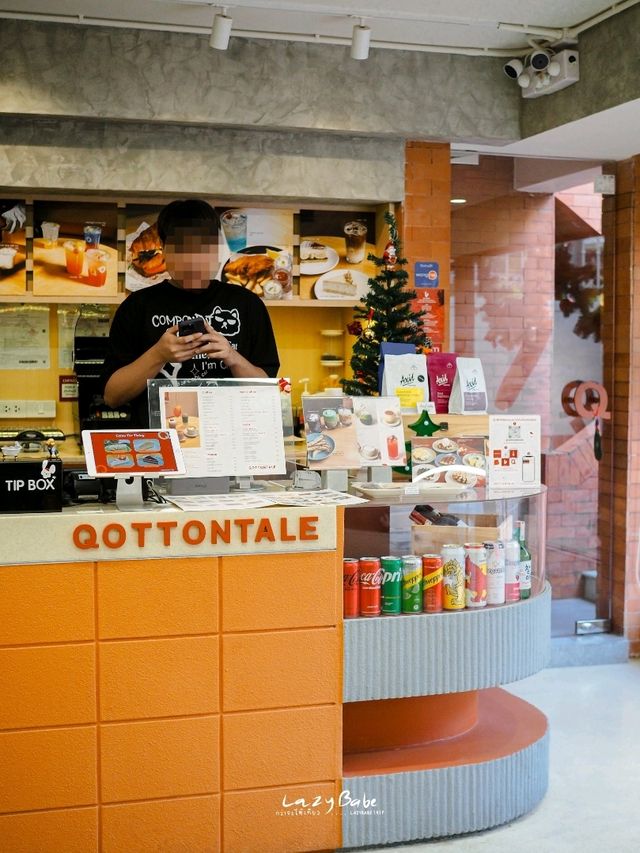 Qottontale คาเฟ่อิฐส้ม ย่านเพลินจิต ถ่ายรูปเก๋มาก