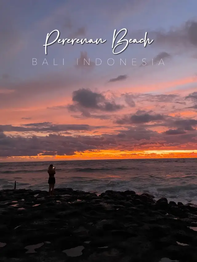 Epic sunset at Pererenan Beach, Canggu ! 