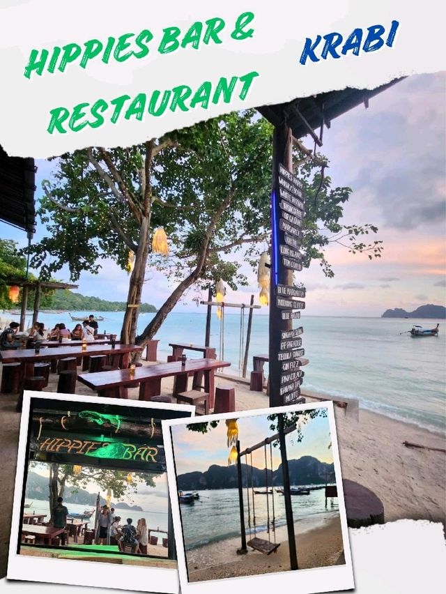 นั่งชิลฟังเสียงคลื่นที่ Hippies Bar & Restaurant