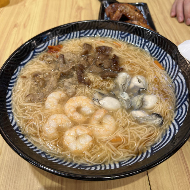 🌟新竹東門｜享來點 奢華綜合麵線 大蚵仔 蝦子 小菜