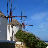 Traditional wind mills of Mykonos