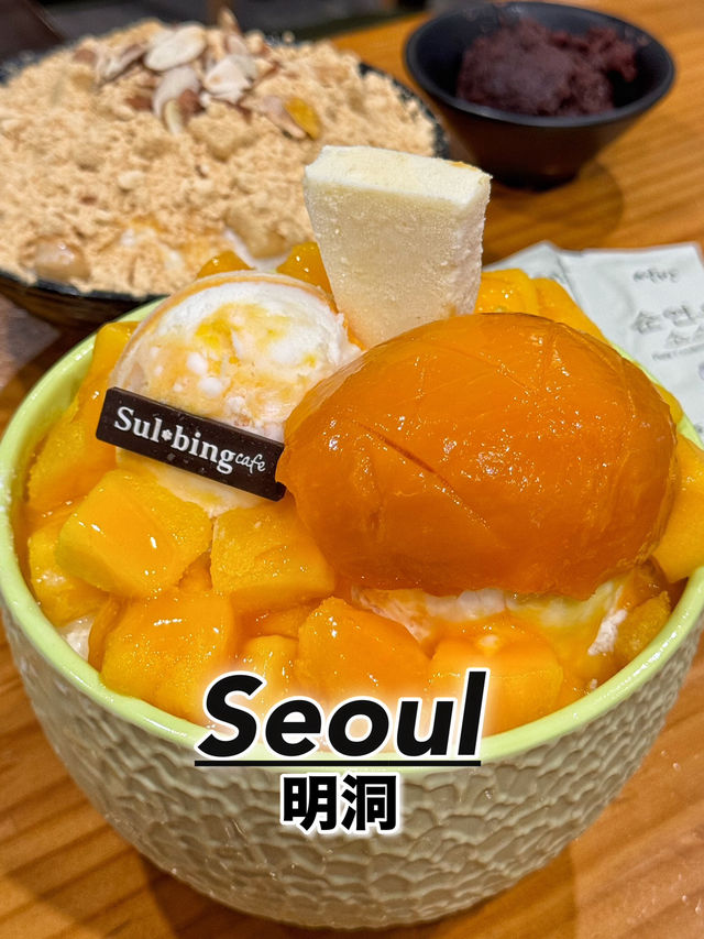 【韓国・明洞】明洞でお気に入りのきな粉たっぷりソルビン♪