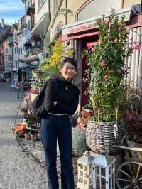 Enjoying the breathtaking views from Lindenhof in Zurich!