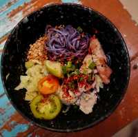 泰國清邁_ก๋วยเตี๋ยวอัญชัน Anchan Noodle_蝶豆花冬蔭乾麵