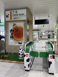 【栃木】かわいすぎる🤍うし柄の改札がある駅🐮