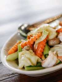 ร้านอาหารงานดีวิวจึ้งปึ้งที่กาญจนบุรี
