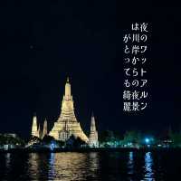 バンコク夜景の綺麗な寺院🇹🇭