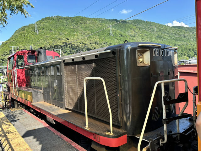 【京都：トロッコ列車】トロッコ列車で保津峡を渡る四季の風物詩🎐